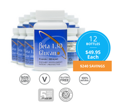 | sale | 12 Pack of Beta Glucan 500mg | Save $240