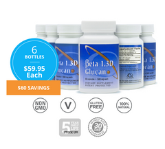 | sale | 6 Pack of Beta Glucan 500mg | Save $60